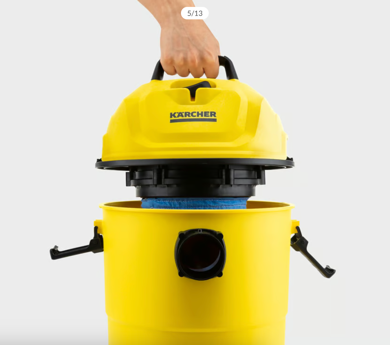 Aspiradora Seco Húmedo 15 Litros 1200 Watts WD1