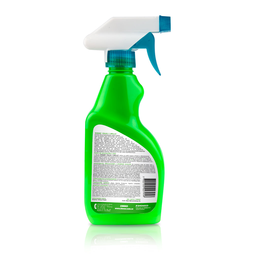 Removedor Polvo y Brillador BINNER Citrus 300ml