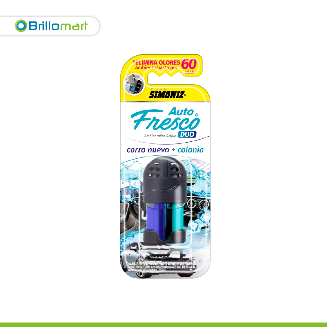 Simoniz ambientador rejilla duo - Carro nuevo + Colonia