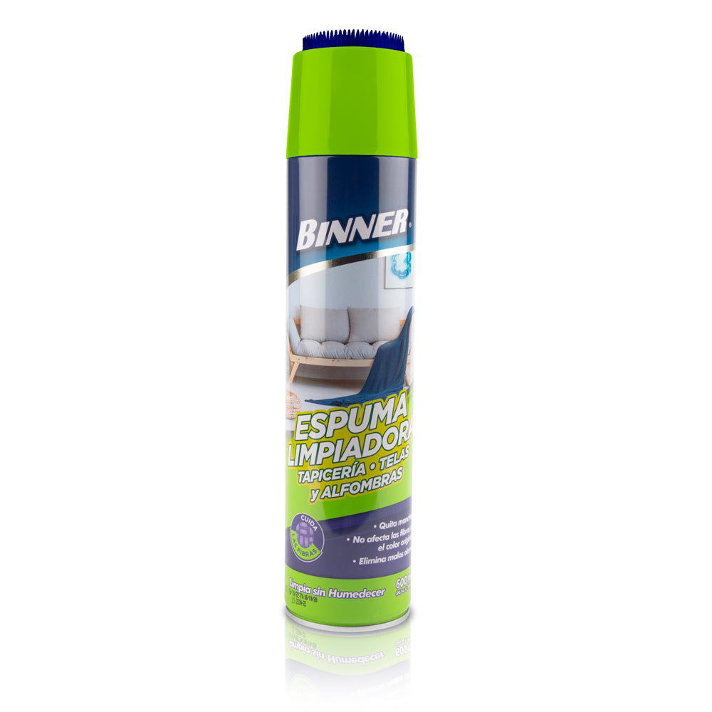 Espuma Limpiadora BINNER para Tapicería/Telas/Alfombras en Aerosol