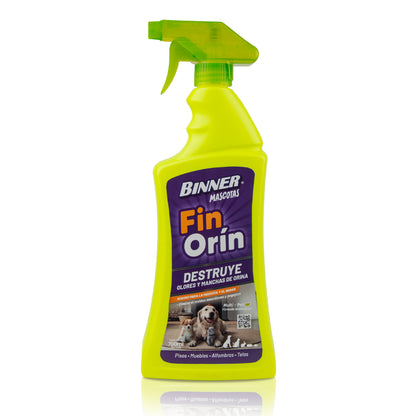 Destruye Olores y Manchas Orina FIN ORÍN Binner para Mascotas 700ml
