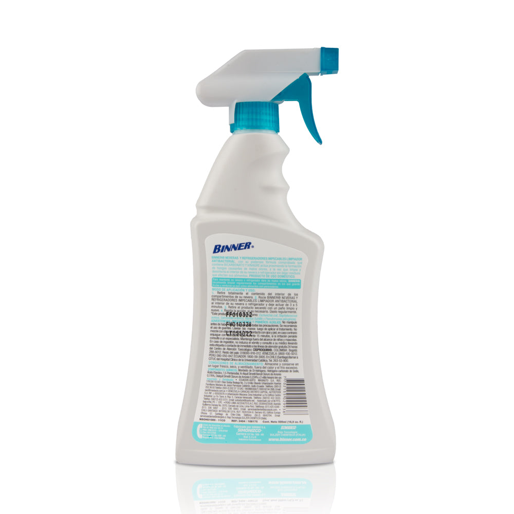 Limpiador Antibacterial BINNER para Neveras y Refrigeradores 500ml