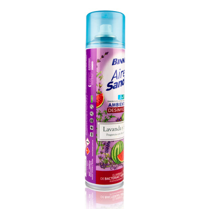 Ambientador Desinfectante 2 en 1 BINNER Aire Sano Aerosol 400ml