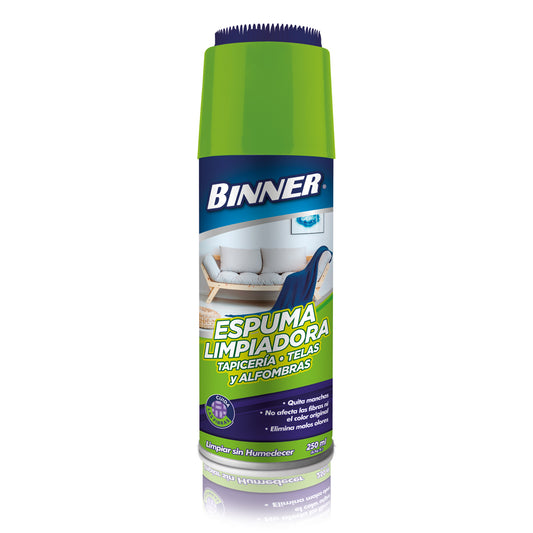 Espuma Limpiadora BINNER para Tapicería/Telas/Alfombras en Aerosol